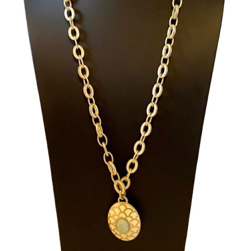 Lia Sophia Chunky & Funky Pendant Statement Necklace.